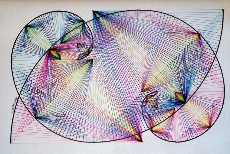 Ряд Фибоначчи спираль