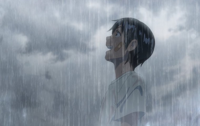 Картина красный зонт