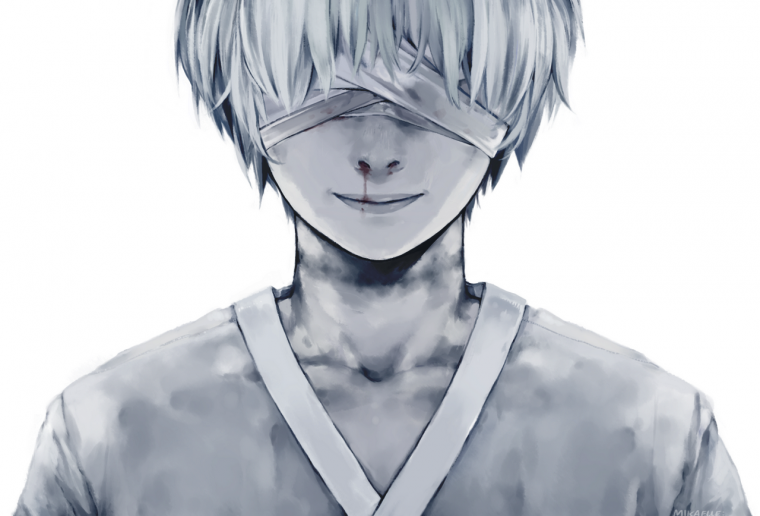 Сасаки Хайсе чёрно белый