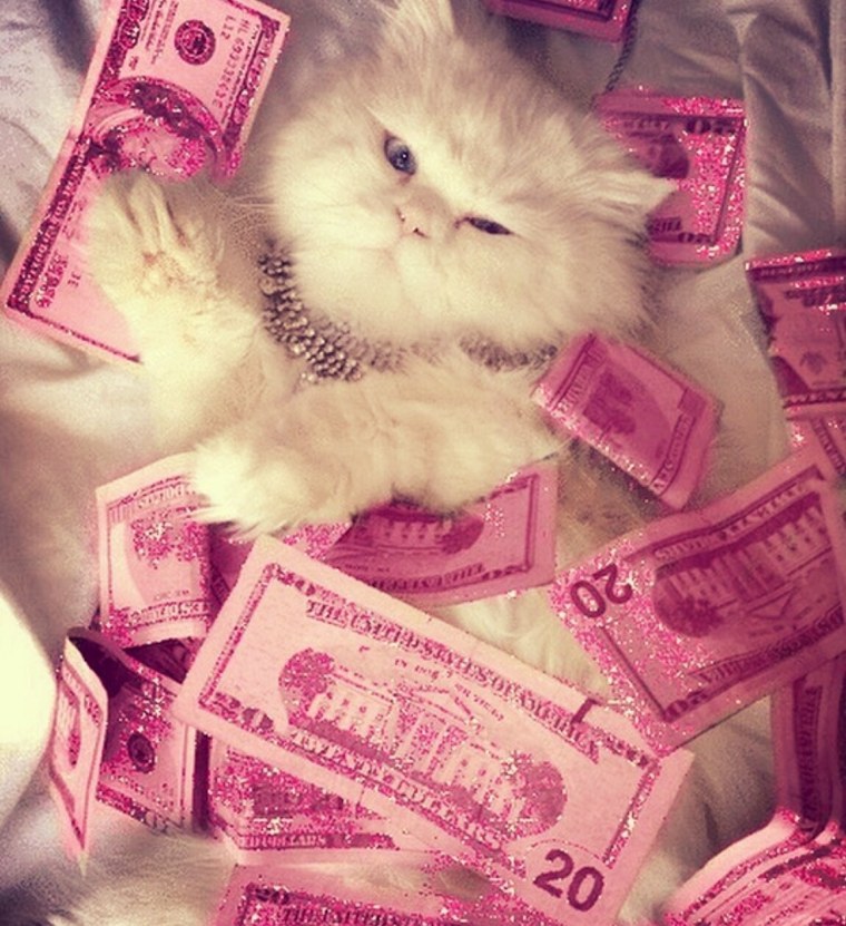 Деньги красивые розовые