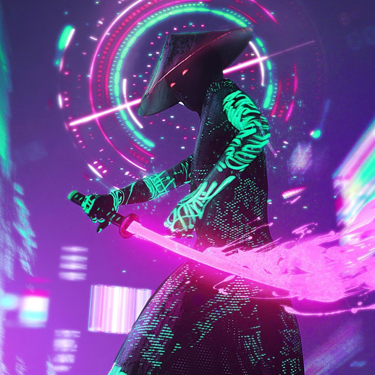 Cyberpunk Samurai неон