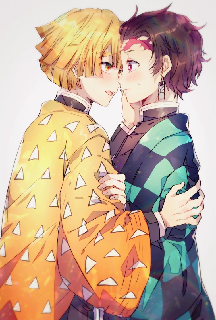 Zenitsu and Tanjiro Yaoi