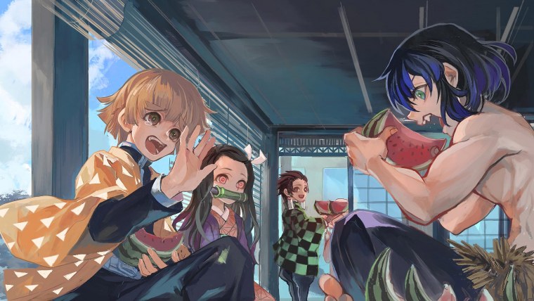 Зеницу Агацума и Танджиро