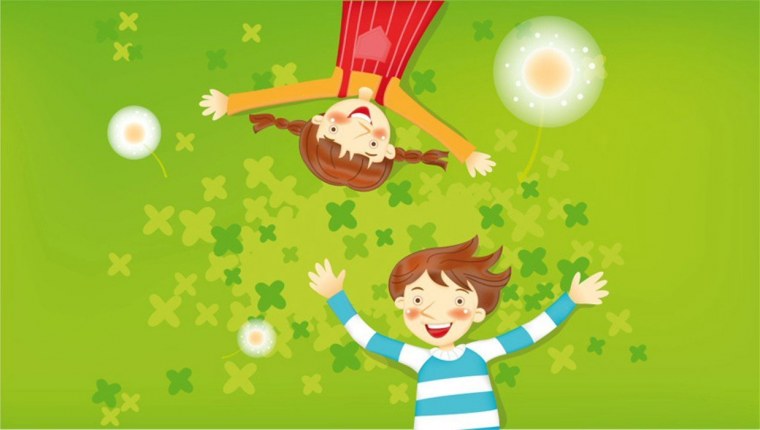 Фон летний детский лагерь