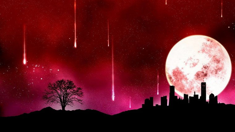 Красная Луна арт