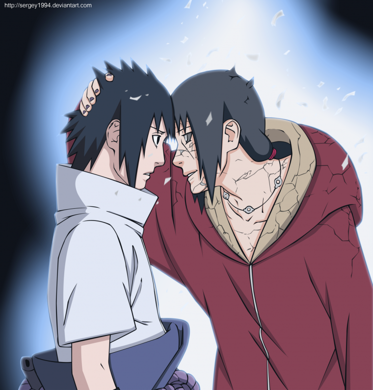 Итачи и Саске в лоб