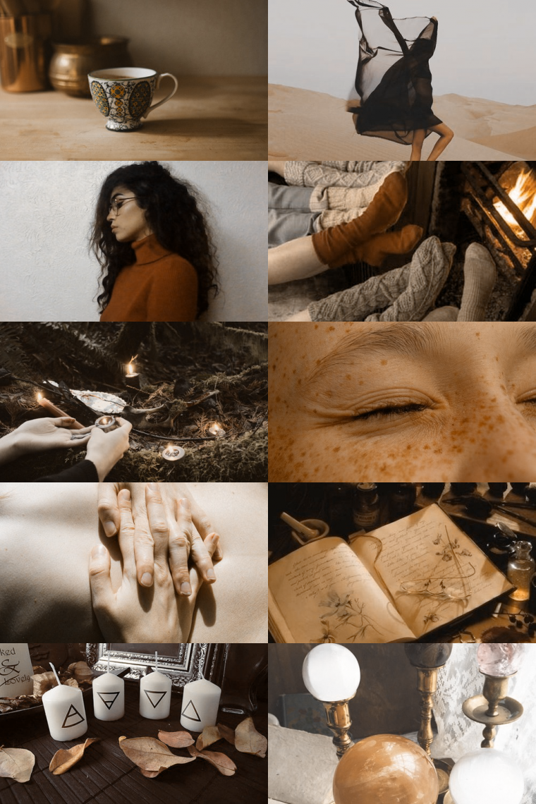 Лесная ведьма Аэстетика коллаж