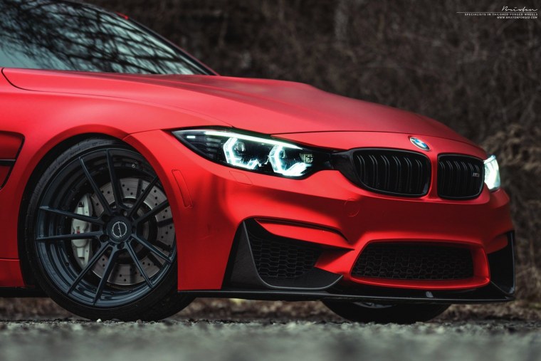BMW f30 Red Matte