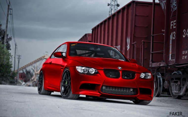 BMW m3 черно красная