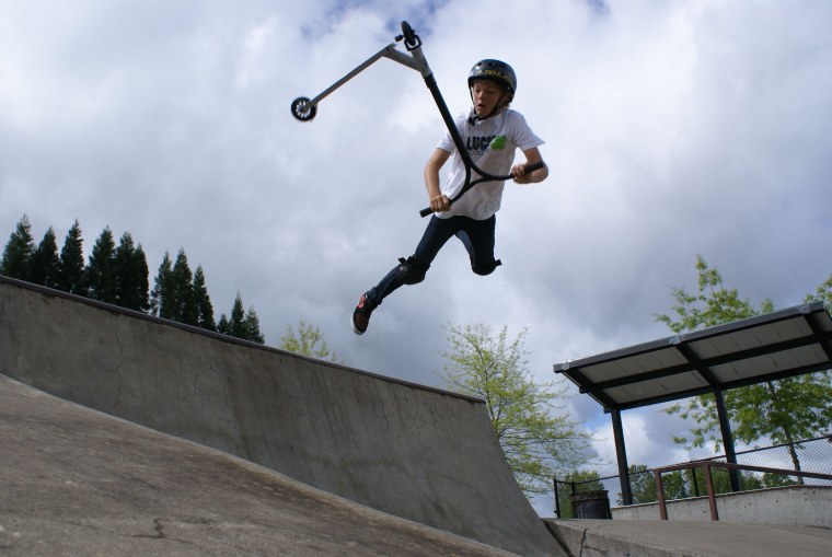 Брай трюк на самокате