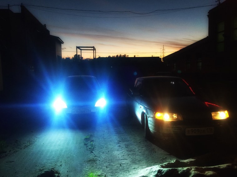 Ксенон фары Приора