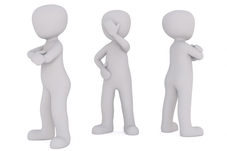 Белый человечек фигурка