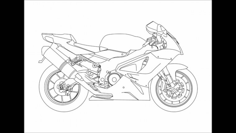 Мотоцикл эскиз