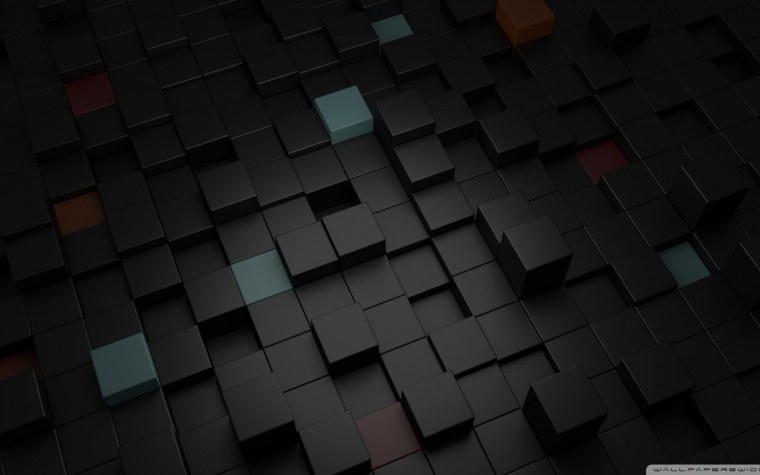 Абстракция черные квадраты
