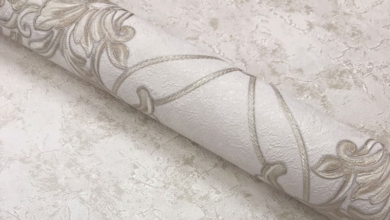 Светлые обои с мелким рисунком