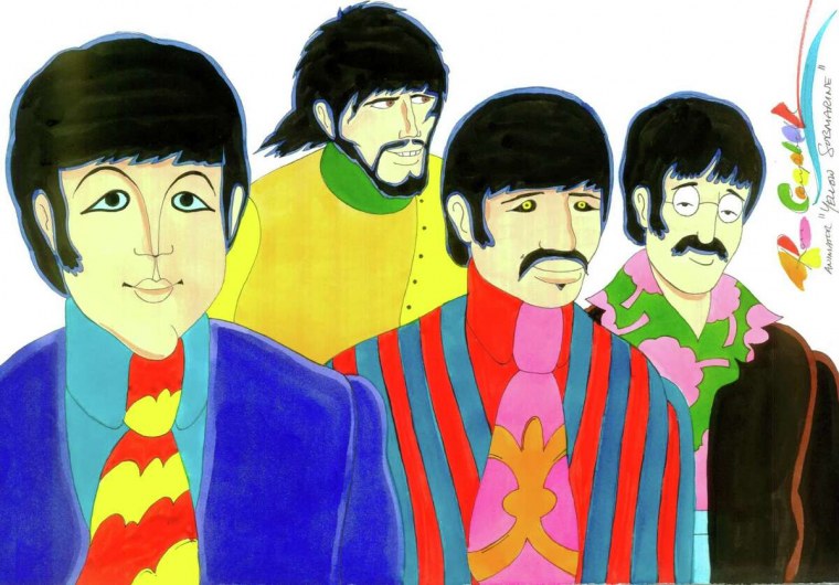 Рисунки Битлз карандашом