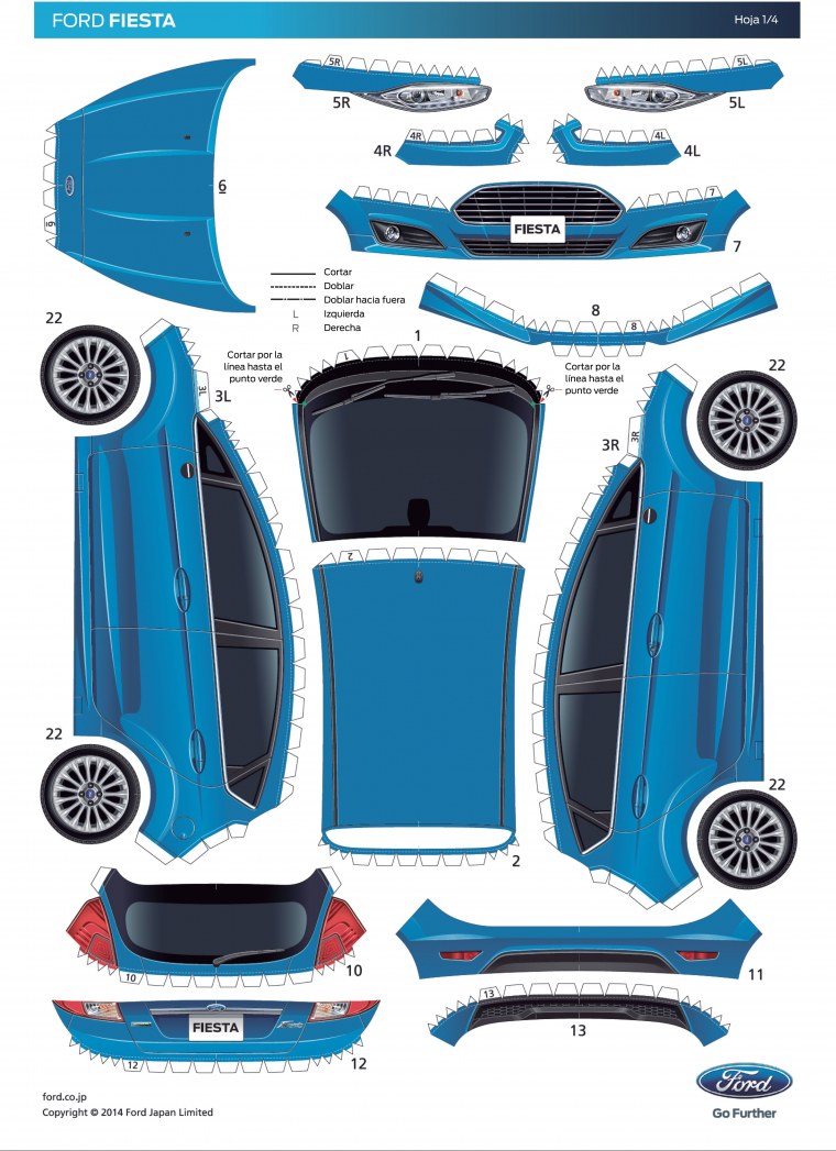 Ford Fiesta Papercraft