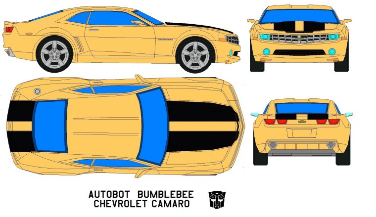 Чертеж Chevrolet Camaro (2009)