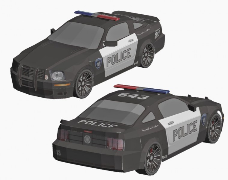 Полицейский Форд Мустанг сборная модель