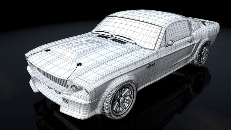 Ford Mustang Shelby gt500 1967 чертеж