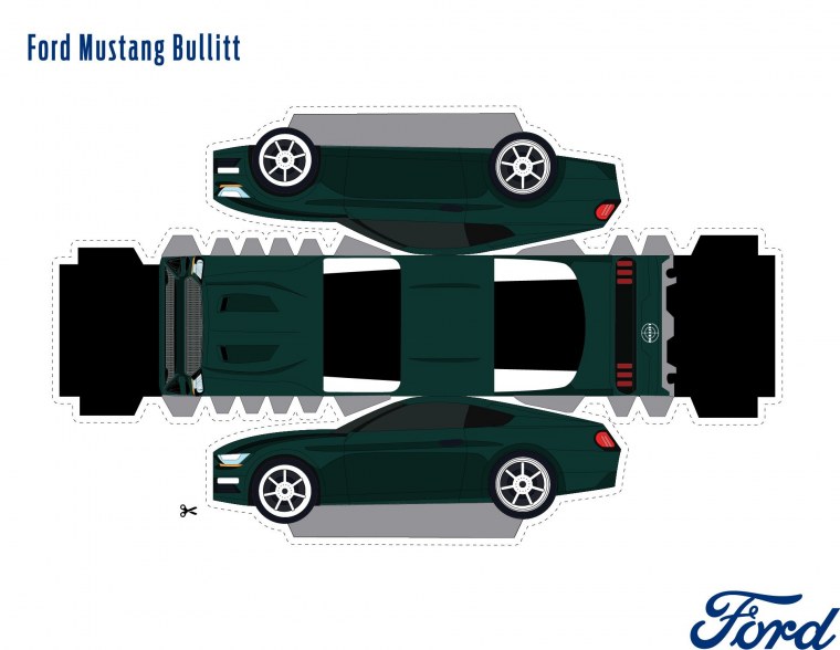 Машины из бумаги Форд