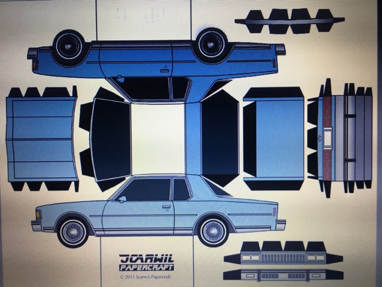 JCARWIL Papercraft Шевроле Каприс