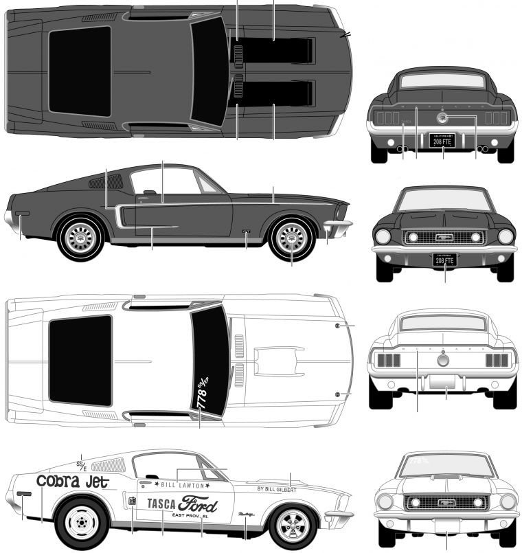 Ford Mustang gt500 Blueprint