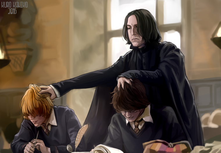 Северус Снейп и Гарри Поттер арт