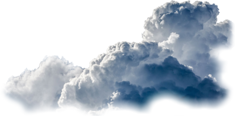 Белое облако на прозрачном фоне