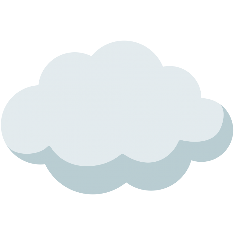 Белое облачко на белом фоне