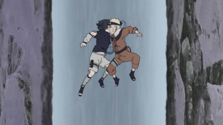 Первый поцелуй Наруто и Саске