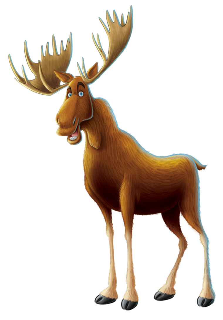 Большерогий олень рога