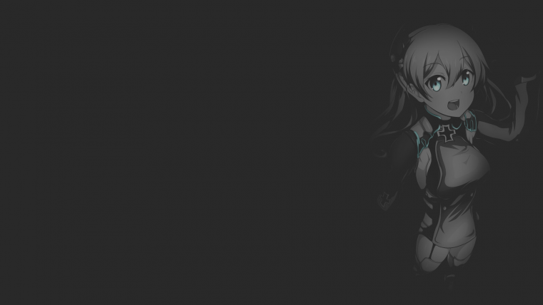Аниме девушки на темном фоне