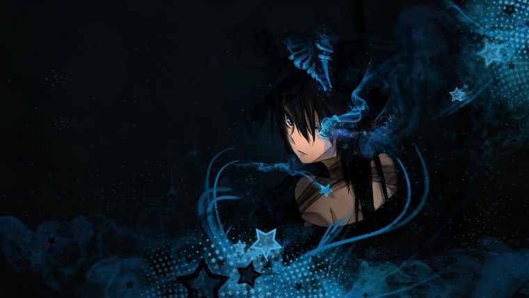 Аниме на черном фоне