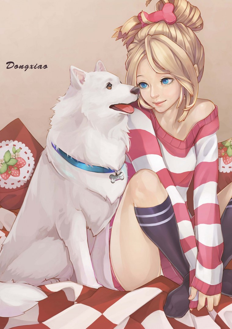 Девочка собачка аниме