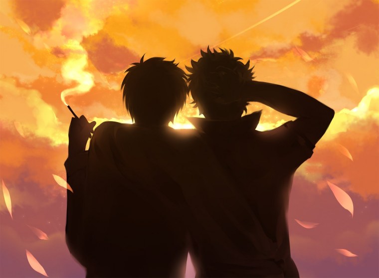 Парные обои для двух подруг