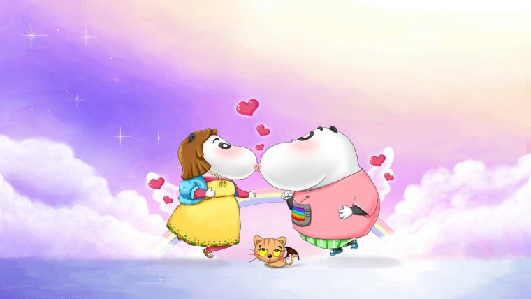 Парные заставки на телефон для влюбленных