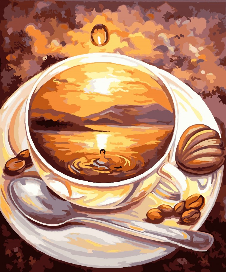 Картина кофе