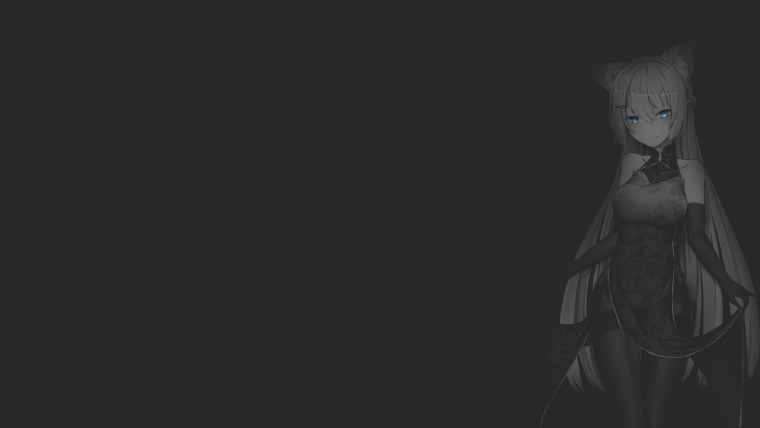 Аниме девушки на темном фоне
