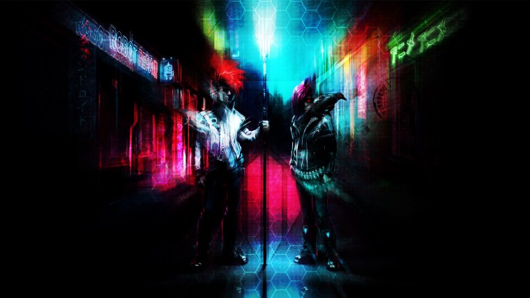 Неоновый арт на рабочий стол