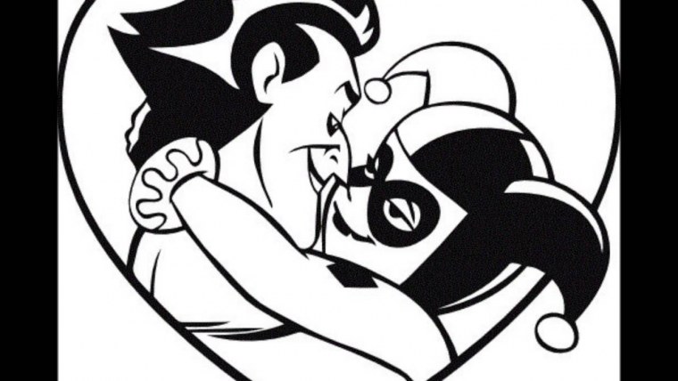 Наклейки Харли Квиннти Джокер