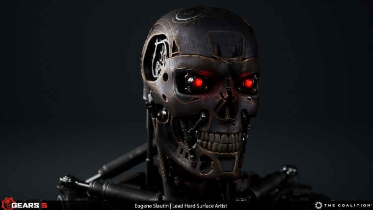 Скелет Терминатора т 800