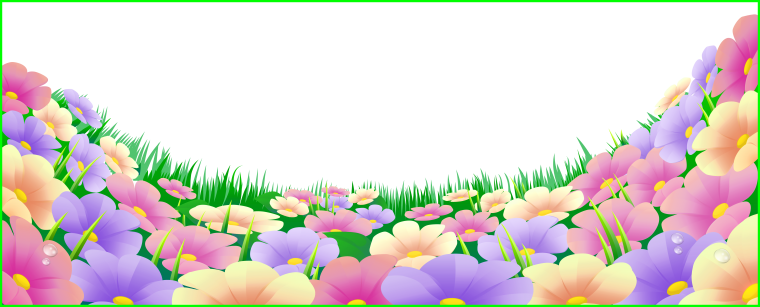 Рамка с цветами узкая