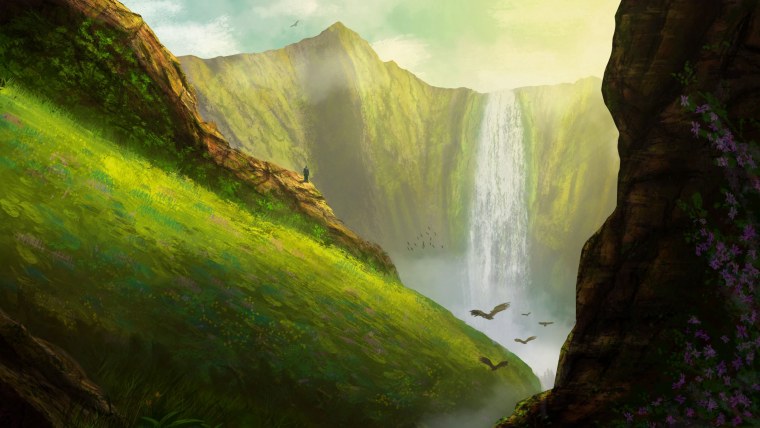 Водопад арт