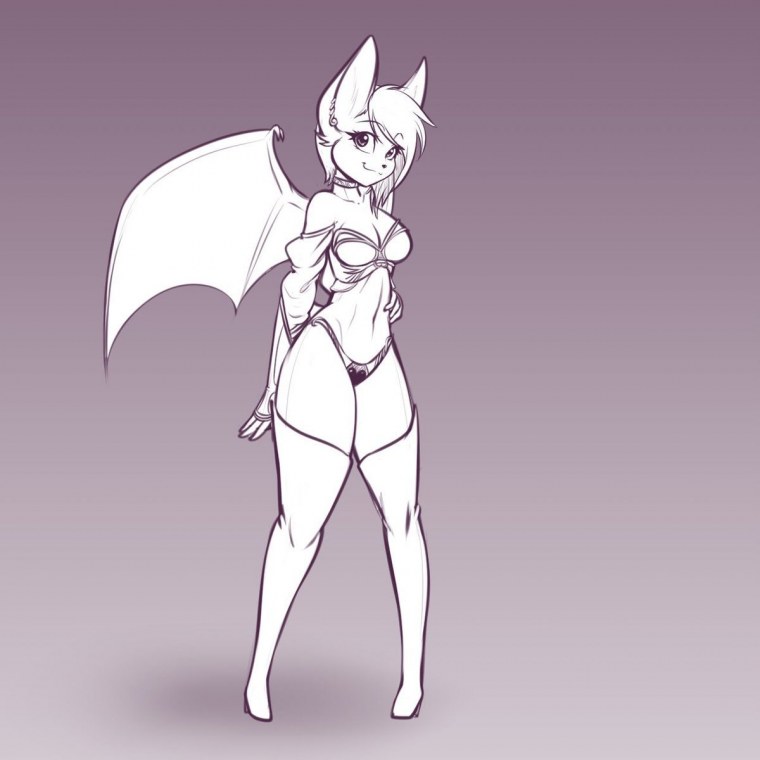 Летучая мышь рисунок