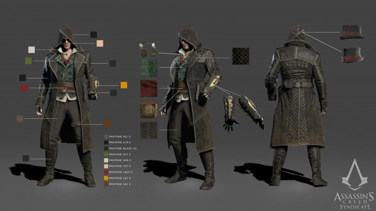 Ассасин Синдикат концепт арт одежда