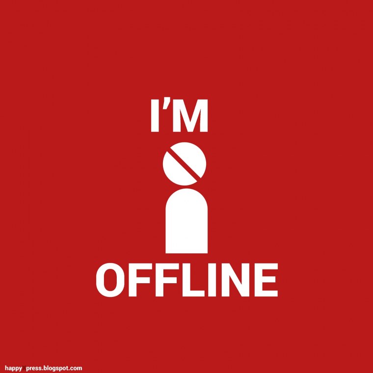 Надпись offline