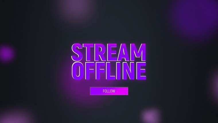 Оффлайн баннер для Твича