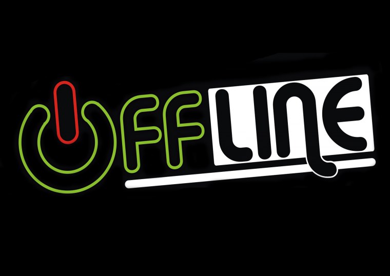 Надпись offline