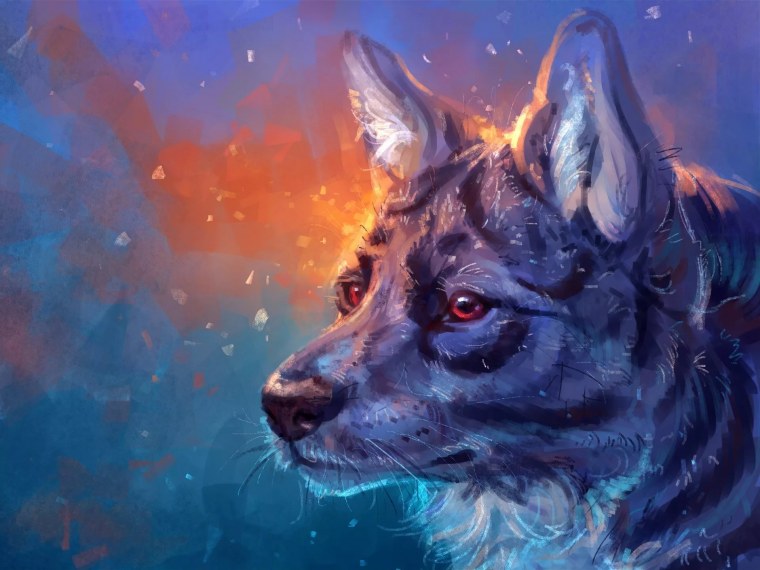 Волк арт